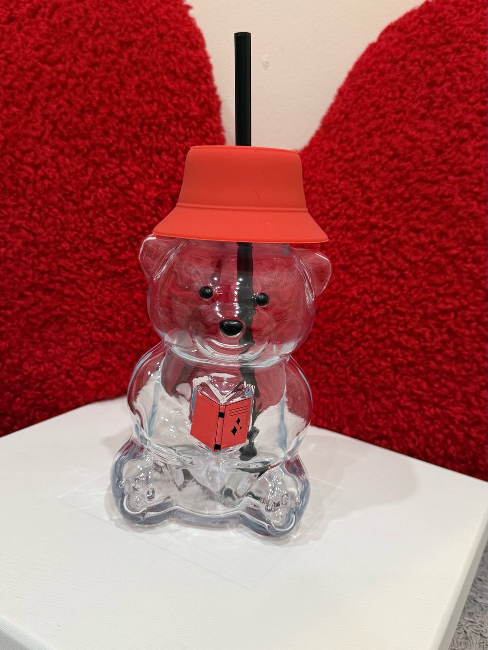 NEW Bear Tumbler 19 oz Red Lid Cup